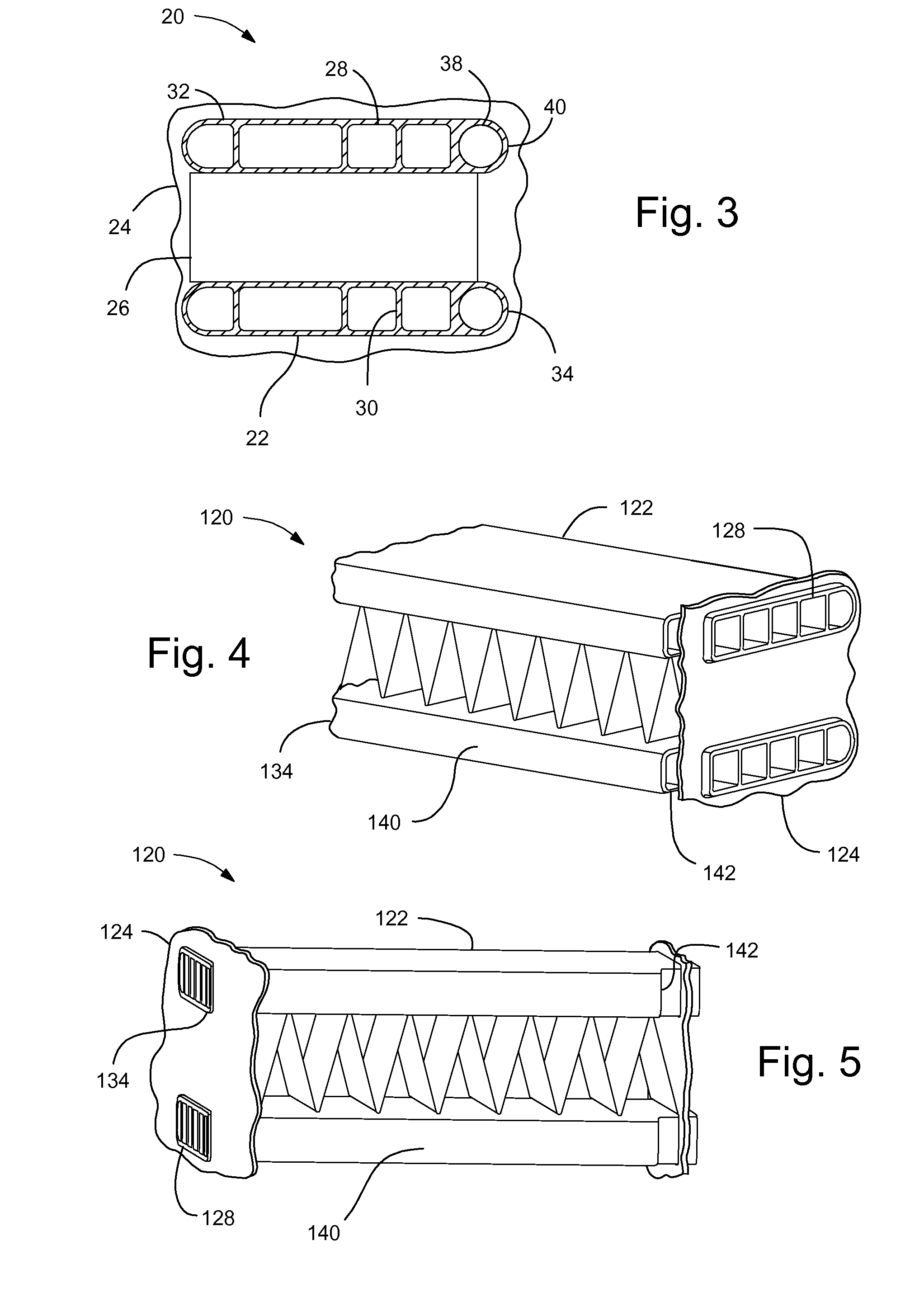 Vehicle heat exchangers having shielding channels