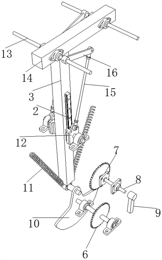 Animal simulation movement mechanical device and use method thereof