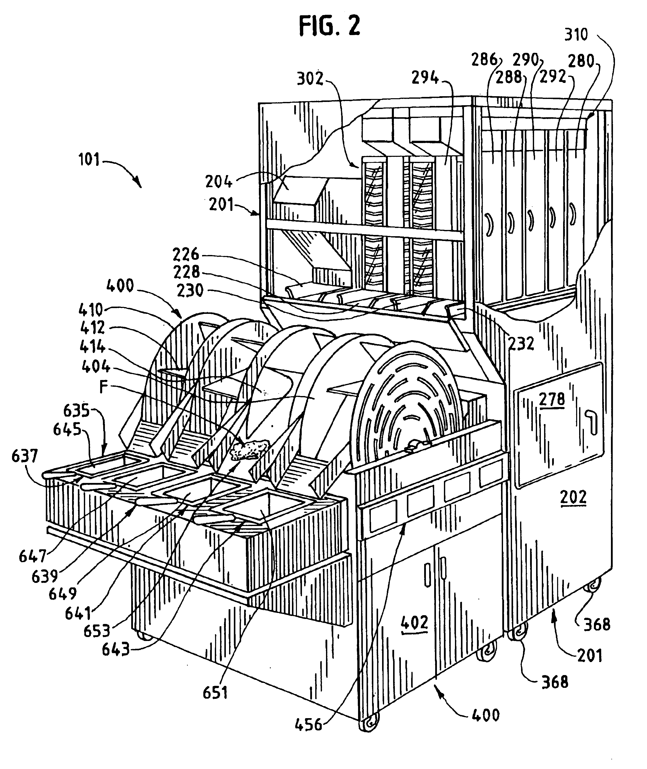 Automated food frying device and method