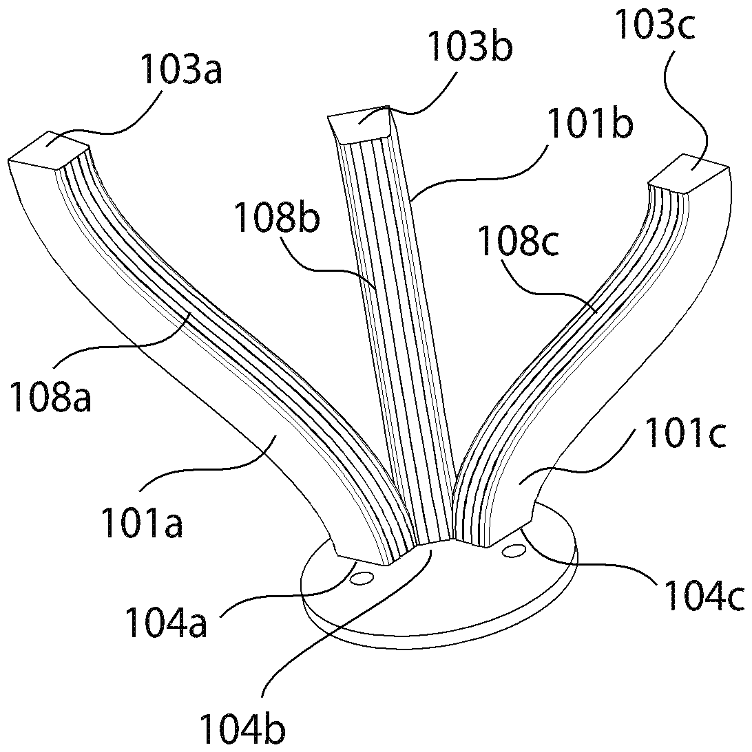 Light-emitting system with free floating appearance