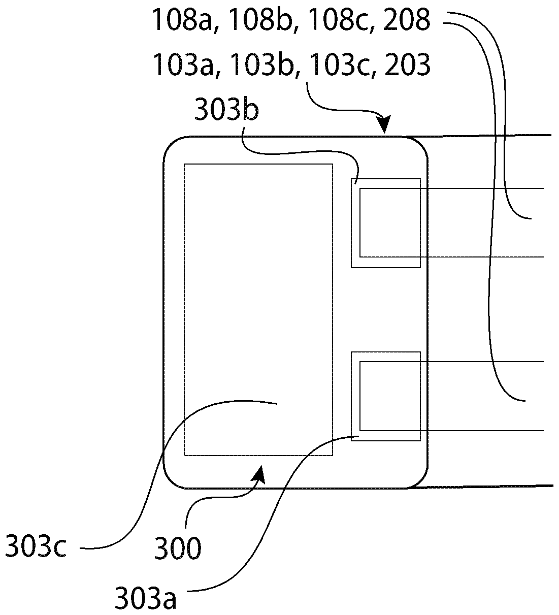 Light-emitting system with free floating appearance