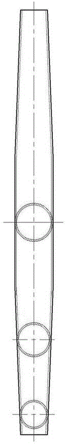 A thermal shrinkage forming method of a variable cross-section rectangular tube C-beam