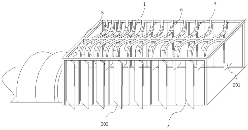 Tunnel dimming structure with pollutant degradation function