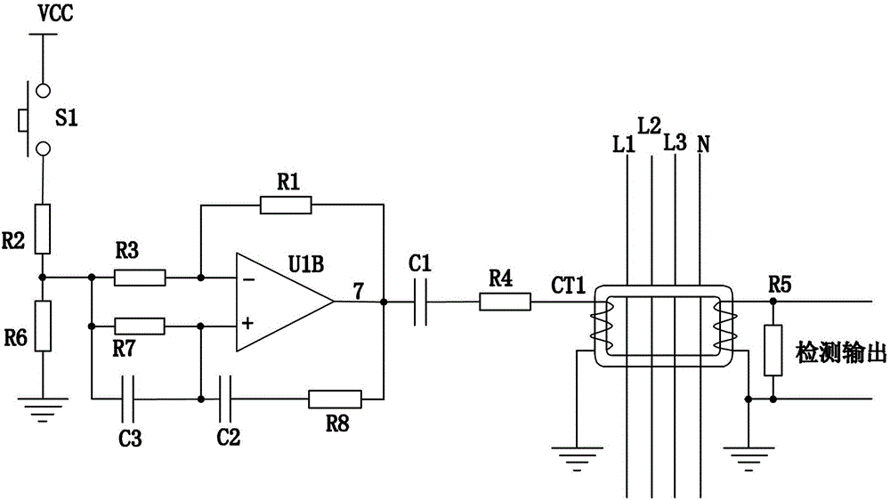 A Test Circuit for Residual Current Protection