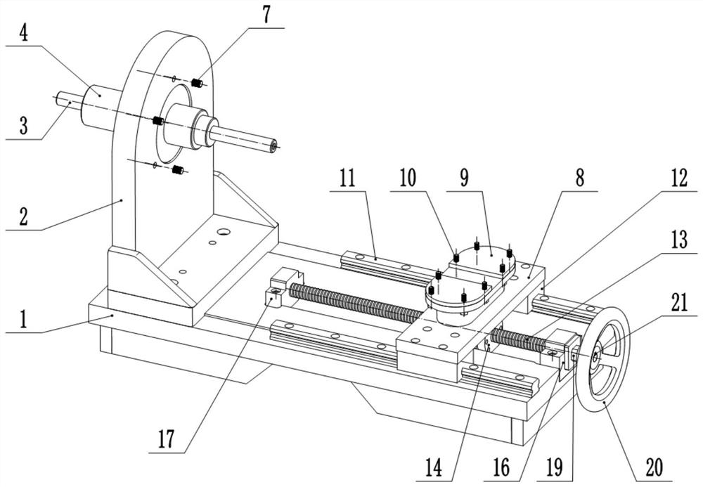 Stator and rotor horizontal assembling device and assembling method of turbine power generation equipment