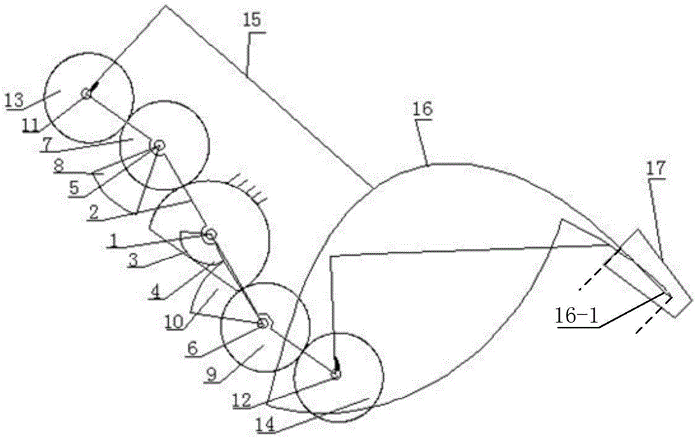 An elliptical-incomplete non-circular and circular gear planetary vegetable seedling picking mechanism