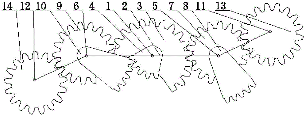 An elliptical-incomplete non-circular and circular gear planetary vegetable seedling picking mechanism