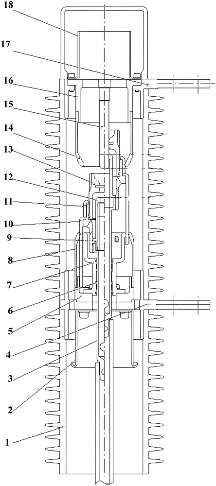 Arc extinguish chamber for sulfur hexafluoride circuit-breaker