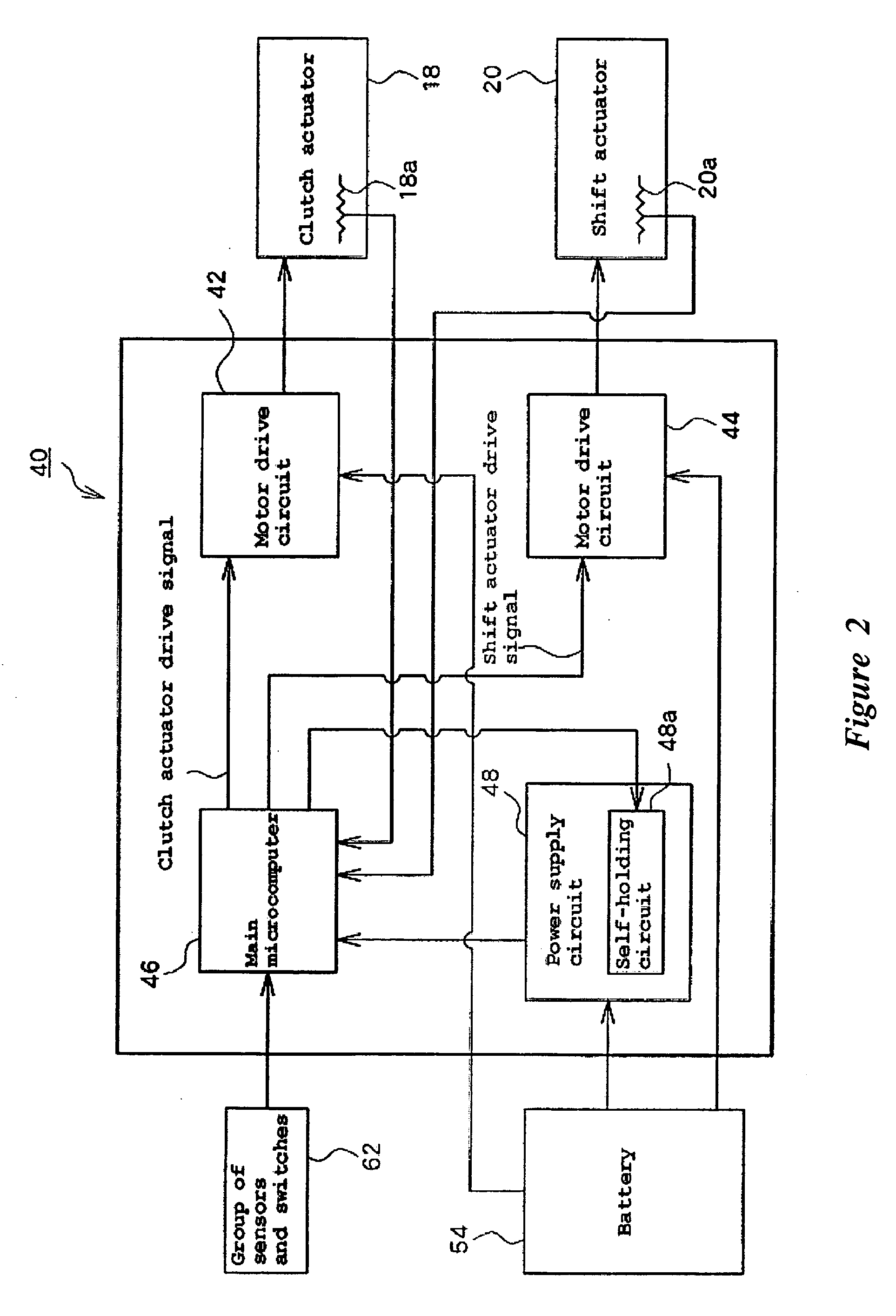 Gear change control device and method