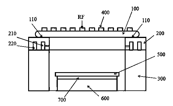 Plasma processing device and temperature isolation device in plasma processing device