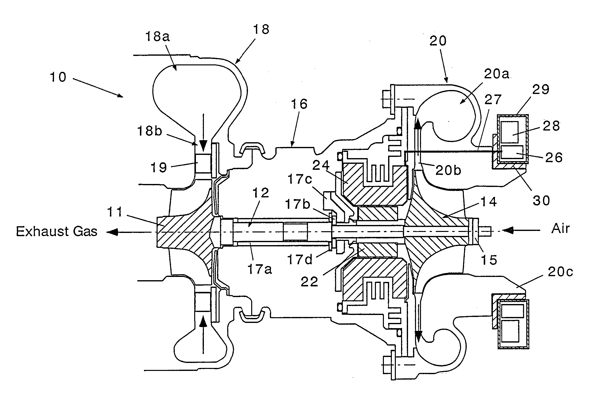 Motor-driven supercharger