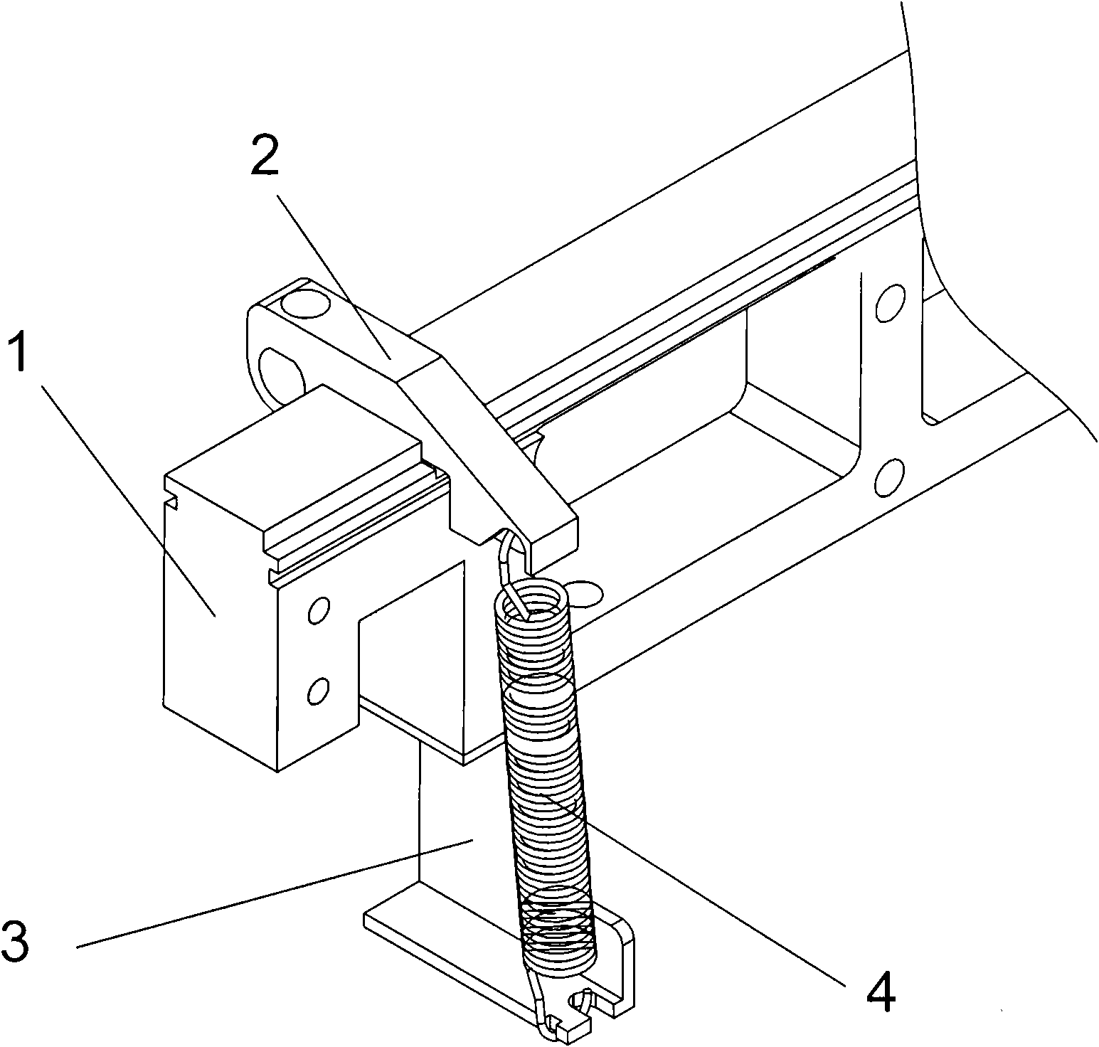 Spring fixing seat