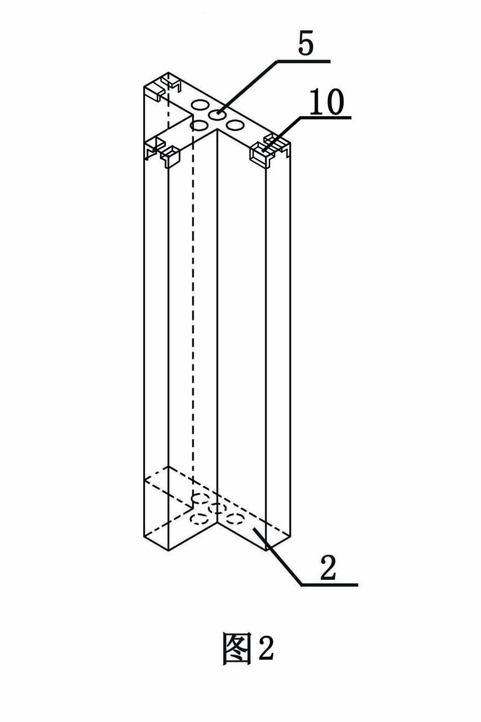 Prefabricated column of reserved concealed column channel, concealed column type complete assembled earthquake-resistant building and its method