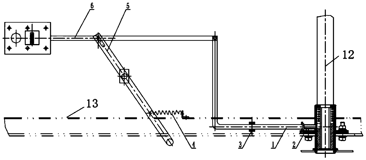 Mechanical interlocking device for mutual locking of high-voltage switch circuit breaker and grounding switch