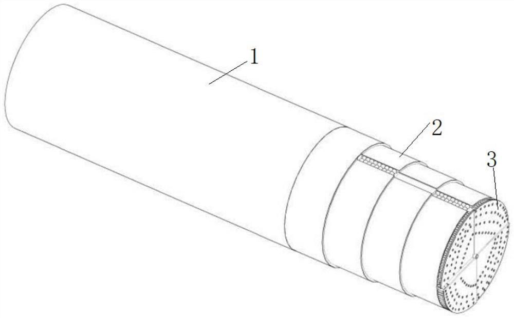 Small-diameter pipe jacking excavation construction end part stability maintaining support suitable for soft stratum