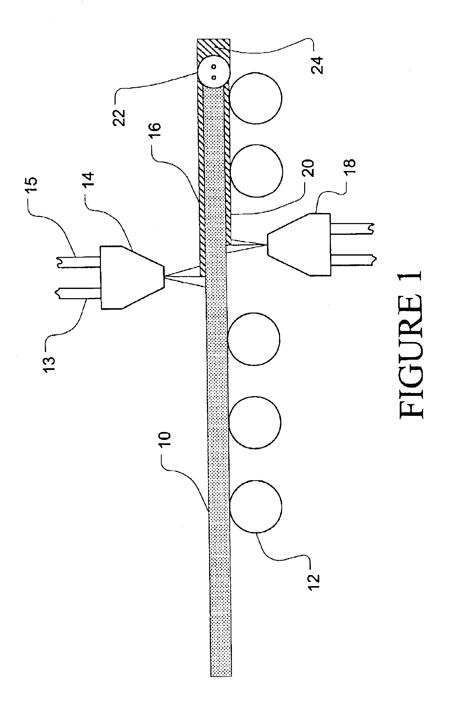 Method and apparatus for melt-blown fiber encapsulation