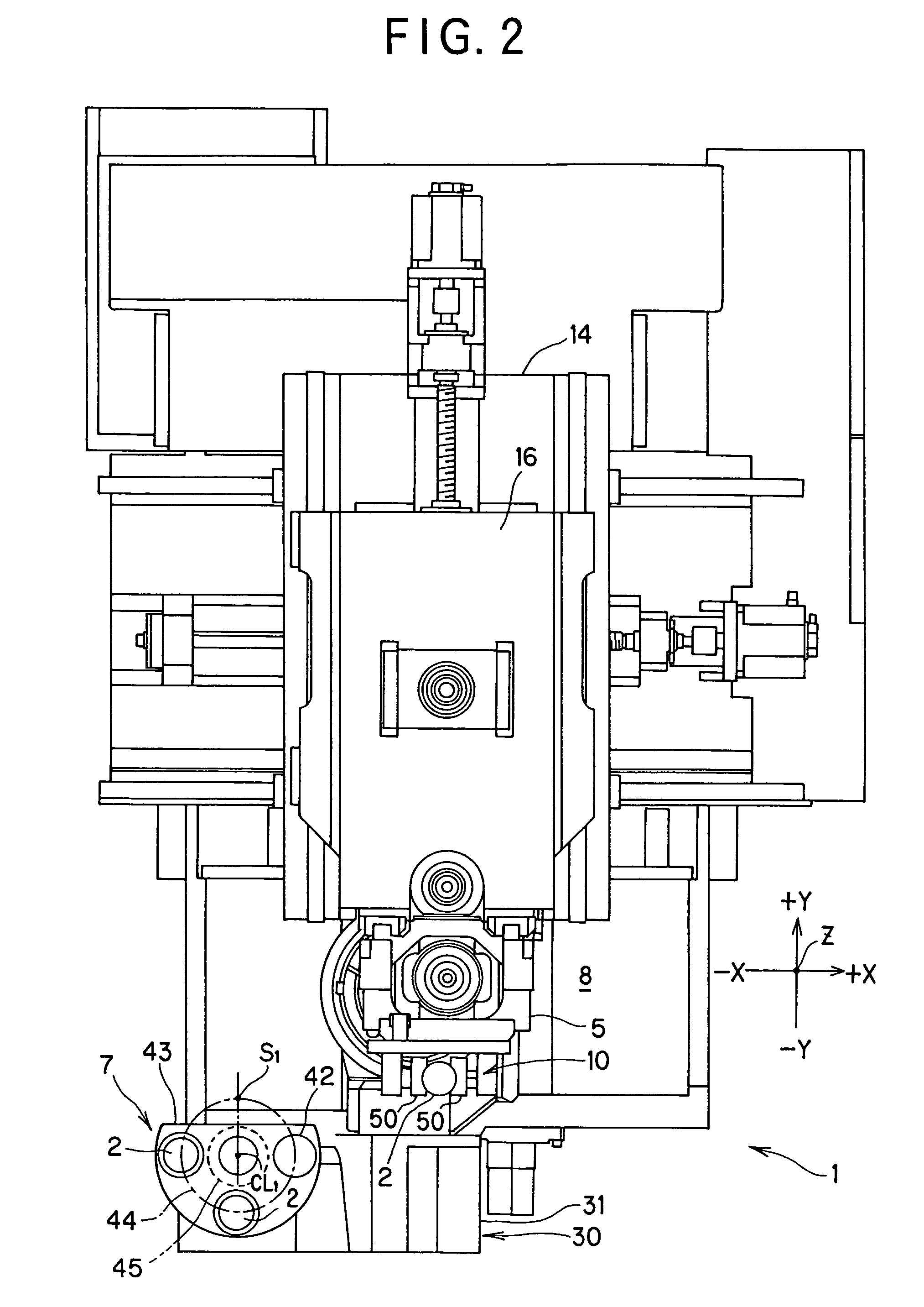 Vertical machining center