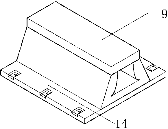 Anti-overturning structure additionally arranged for existing single-pier bridge