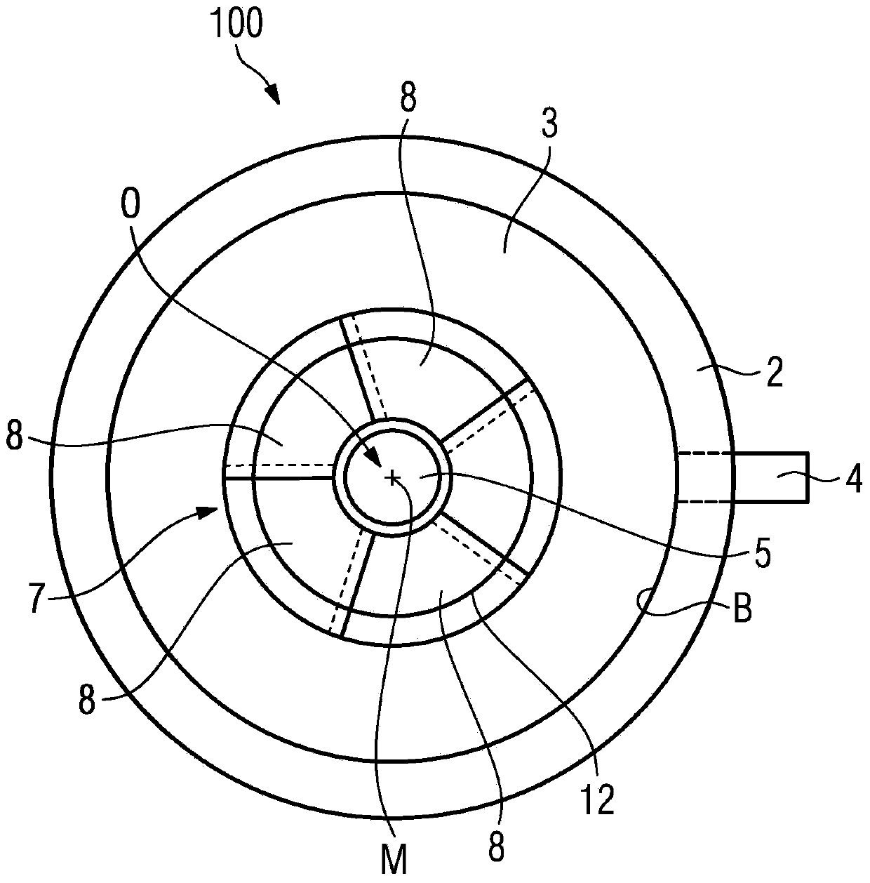 Flotation device, method for operating the flotation device and use thereof