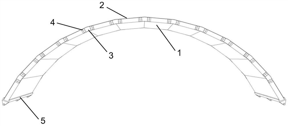 A cross-laminated timber assembled timber arch structure