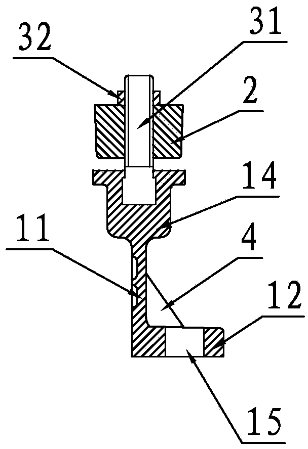 Pipe body flat clamp for spacing, limiting, fixing and clamping pipe body