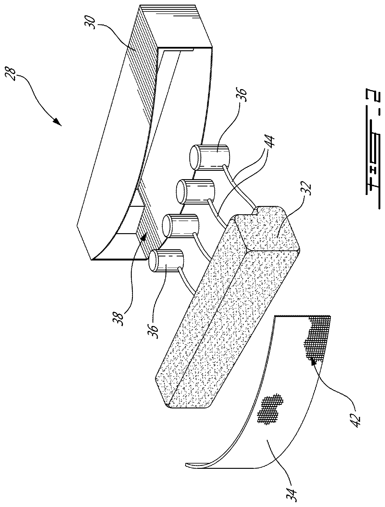 External airbag assembly for a rail vehicle