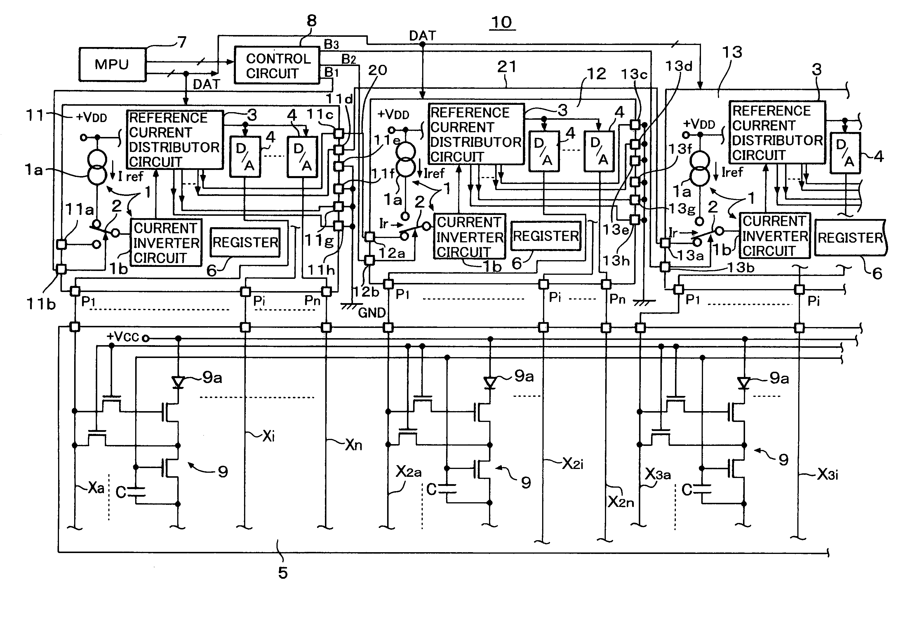 Organic EL drive circuit and organic EL display device using the same organic EL drive circuit