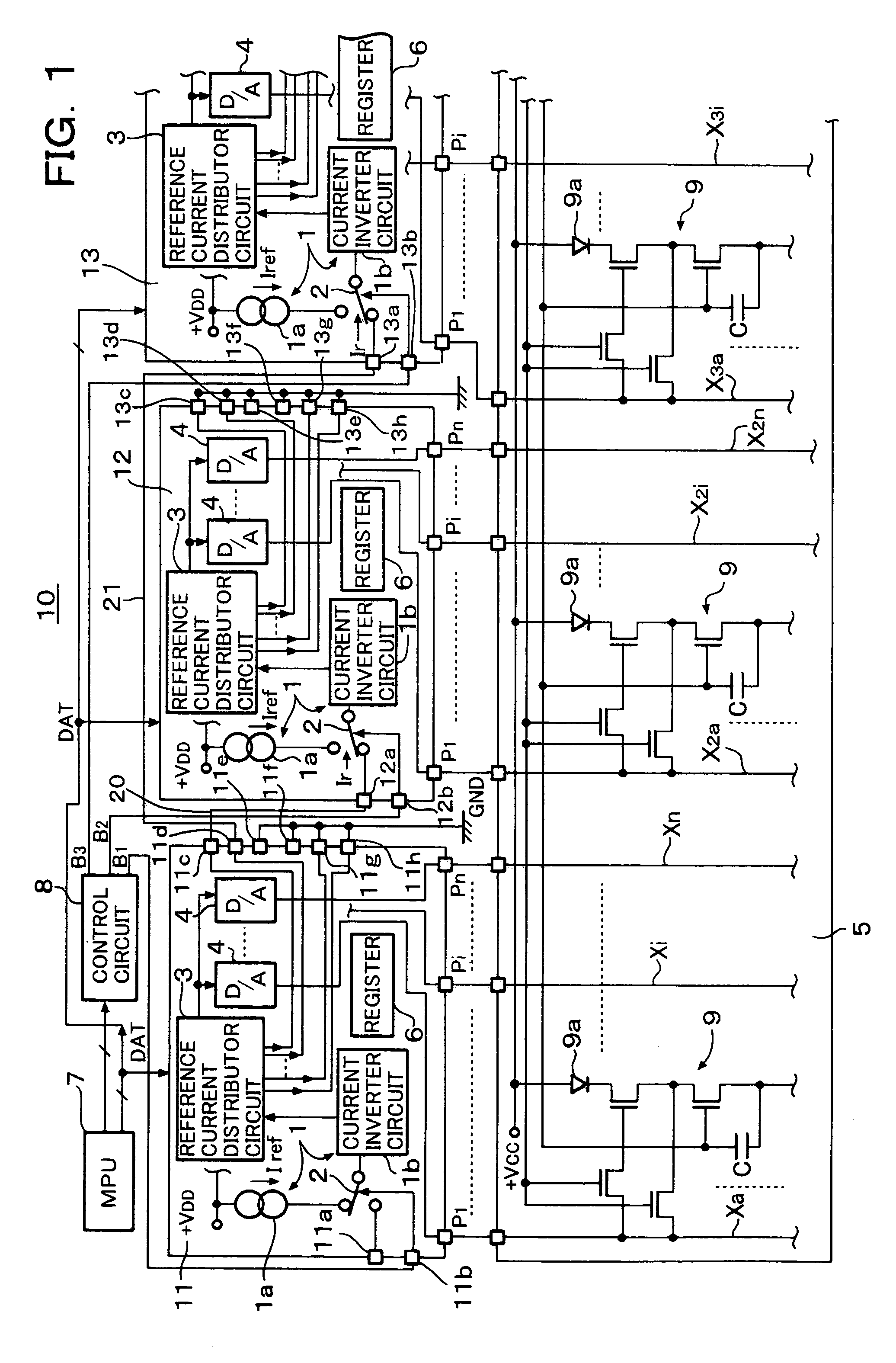 Organic EL drive circuit and organic EL display device using the same organic EL drive circuit