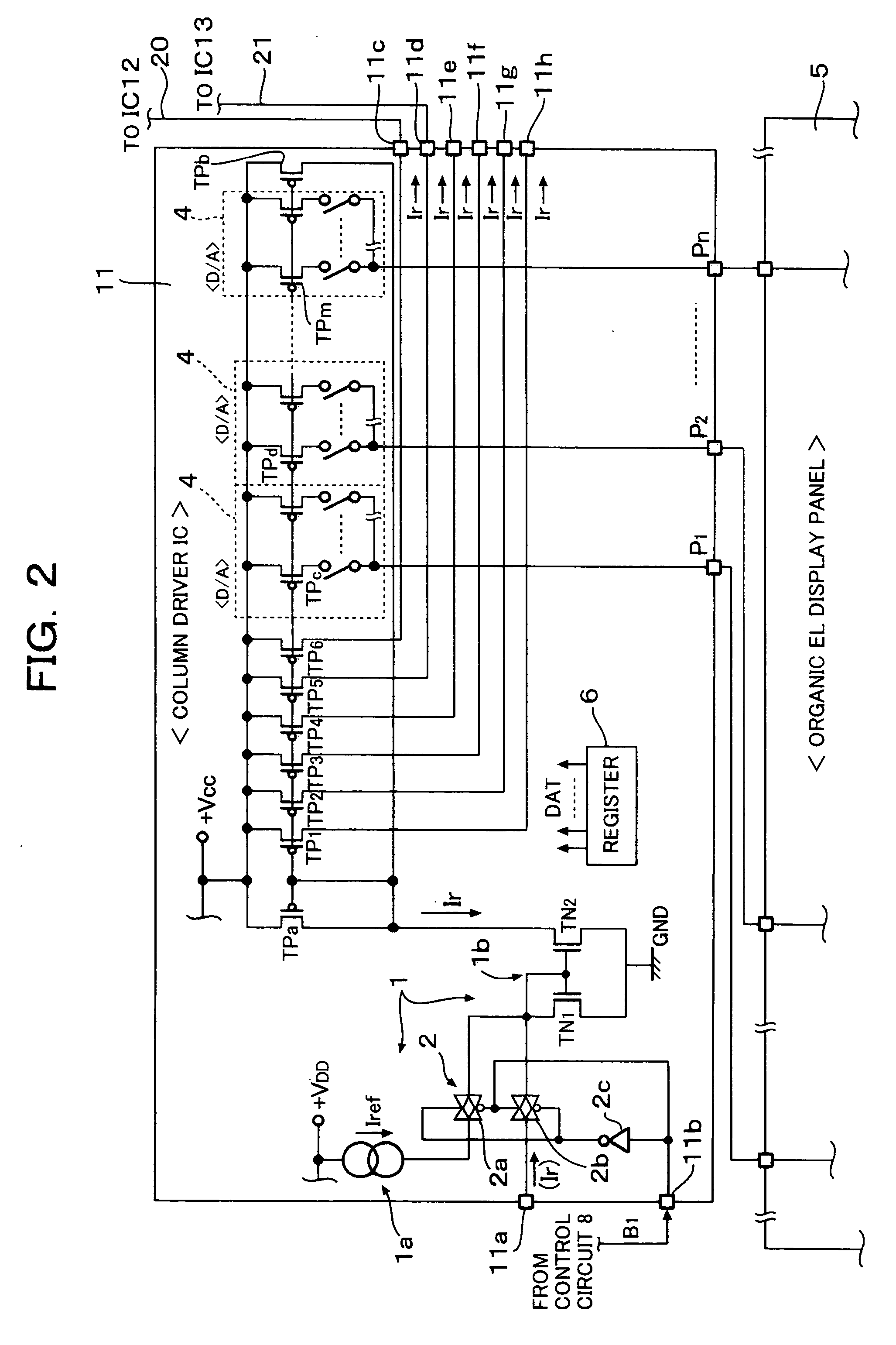 Organic EL drive circuit and organic EL display device using the same organic EL drive circuit