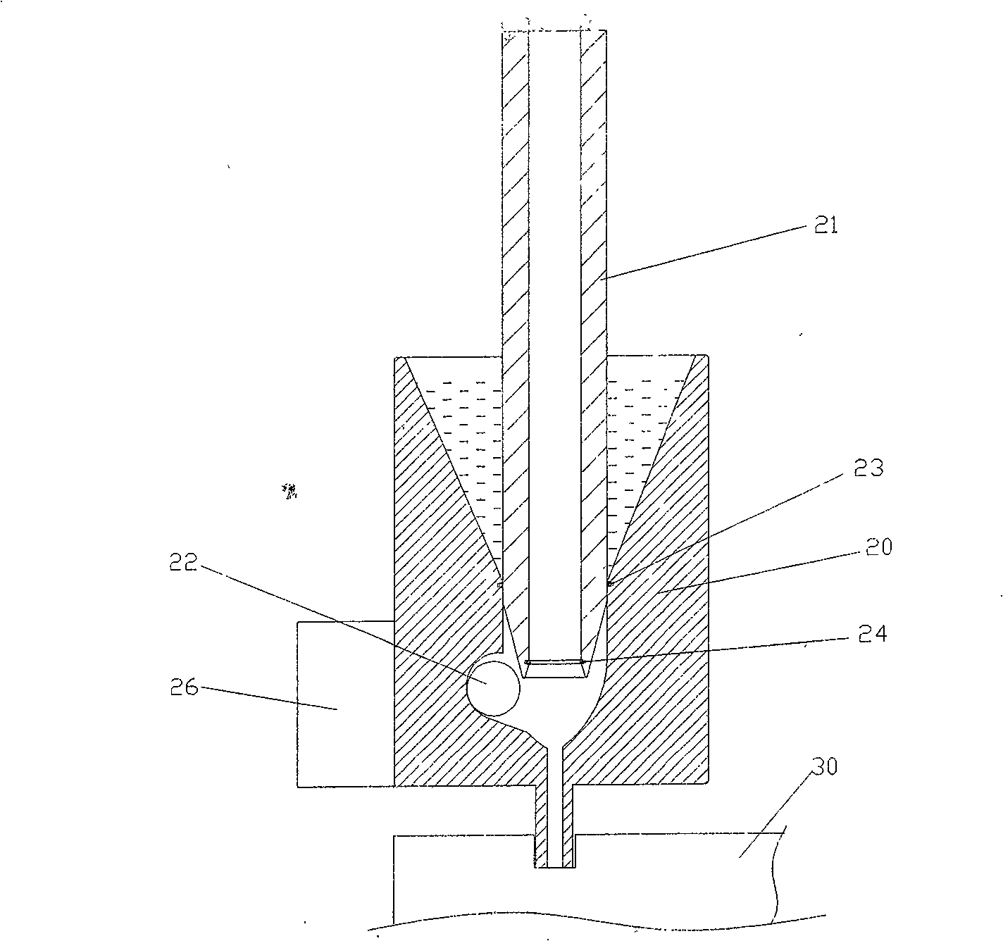 Filling syringe for battery and battery injector therewith