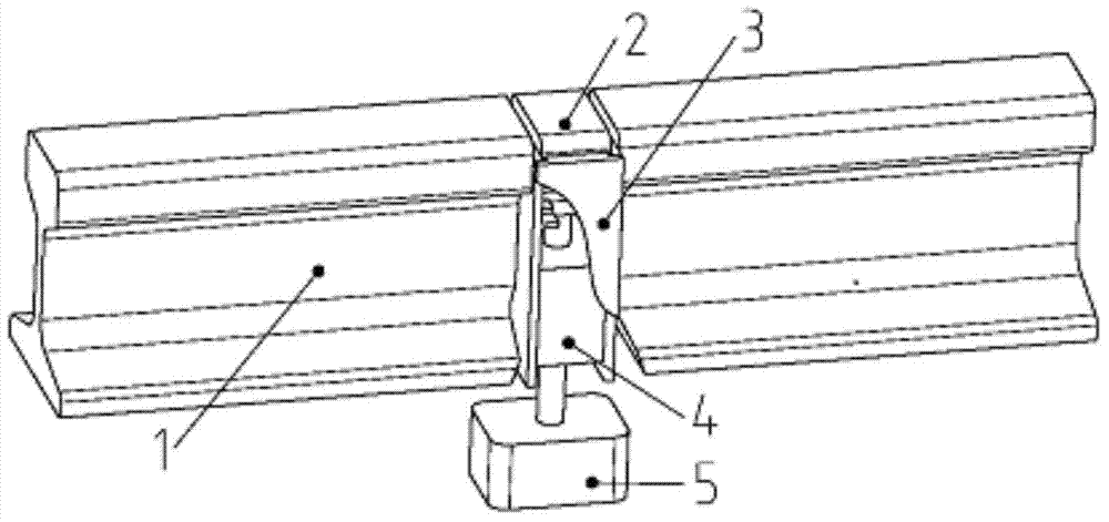 Electromagnetic attraction test device for magnetic track brake