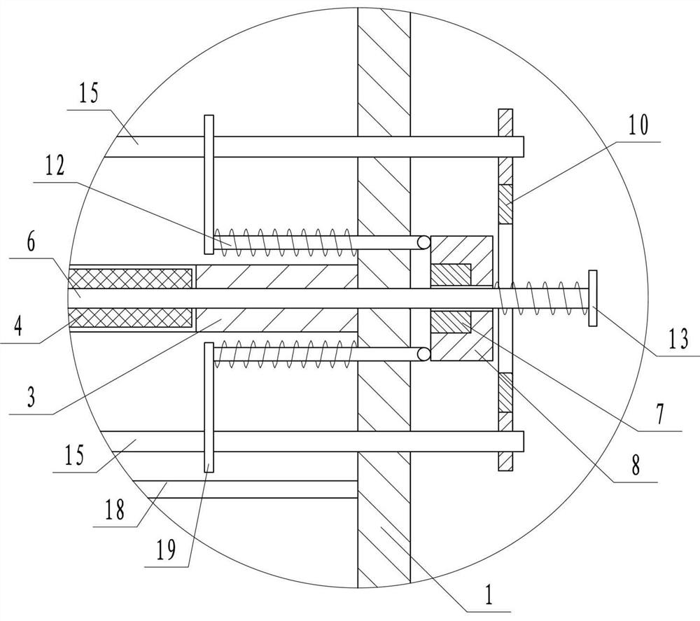 A dust collection device with filter screen cleaning function