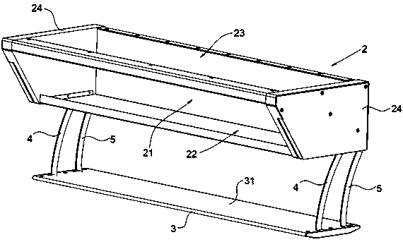 Hidden cabinet bottom storage rack and storage device