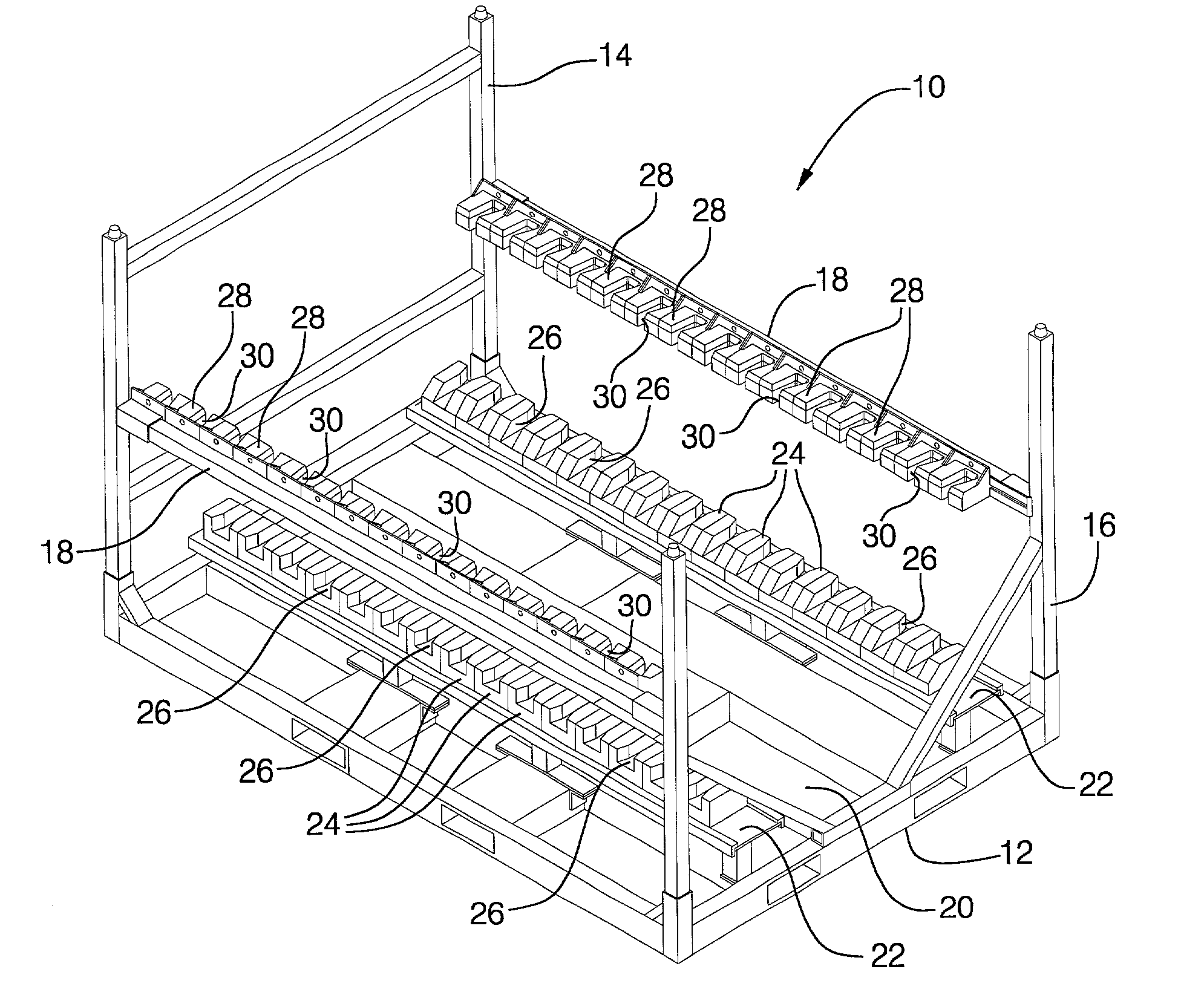 Robotic rack loading apparatus and method