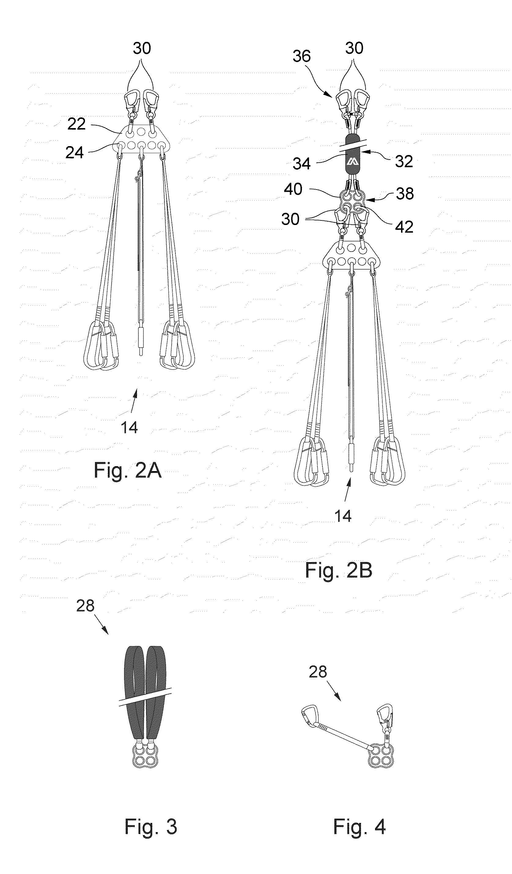 Lanyard assembly for lifting a rescue apparatus