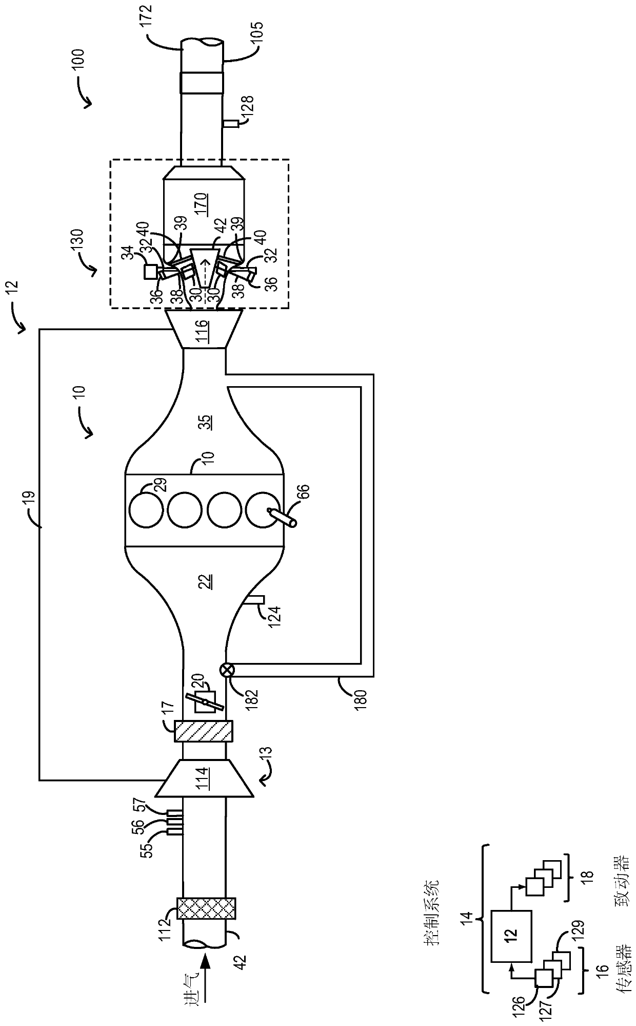 Exhaust channel with aftertreatment system