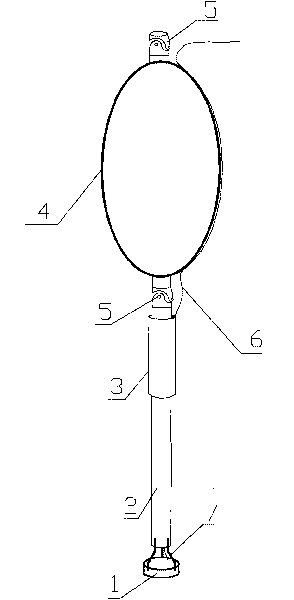 Device for testing pile bottom stress of bored concrete pile