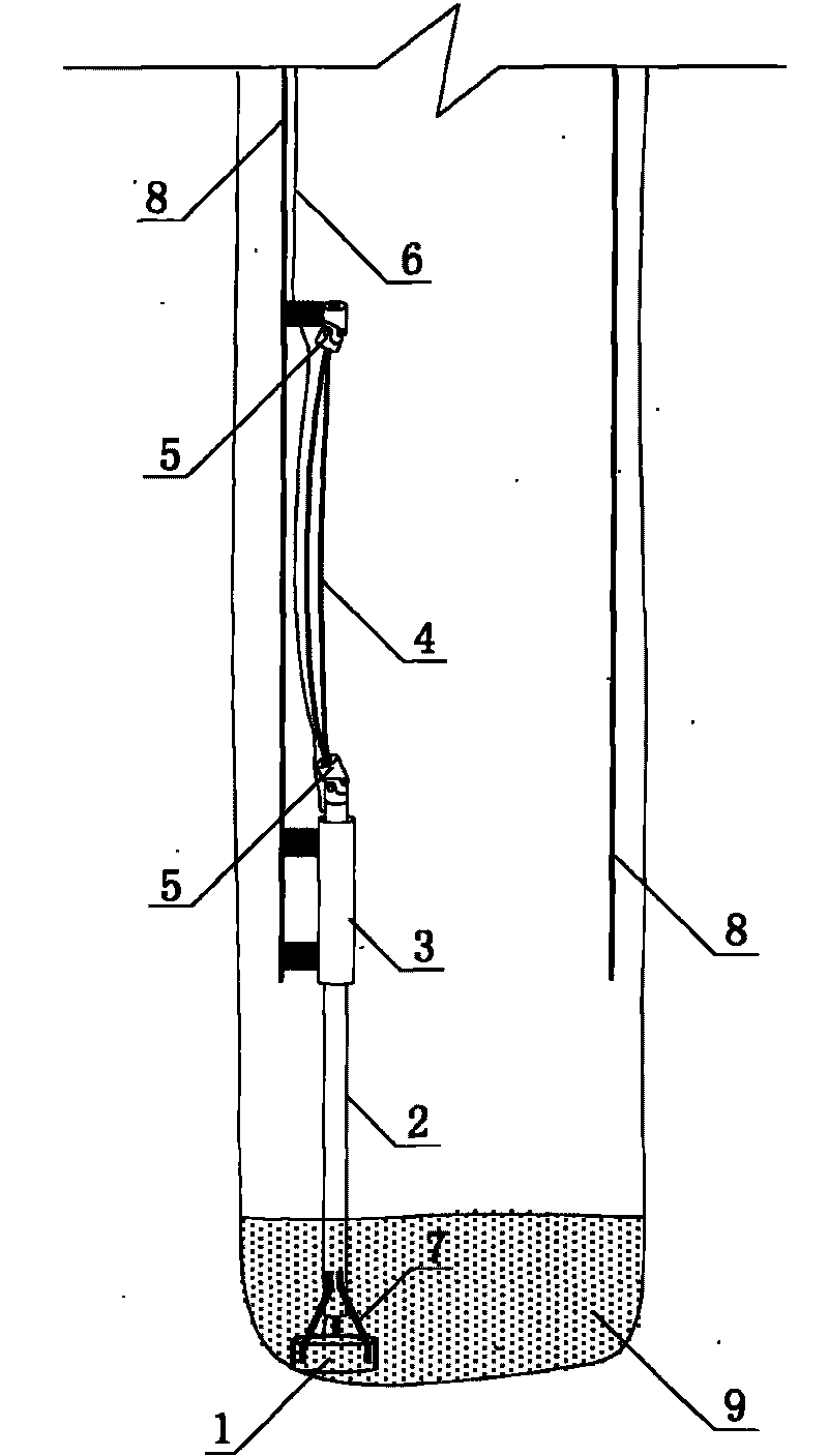 Device for testing pile bottom stress of bored concrete pile