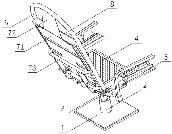 Special examination chair capable of automatically lifting arm for ultrasonic doctor