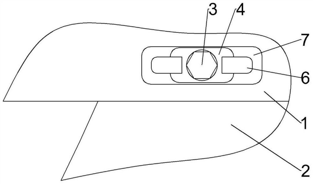 Composite material plate and metal plate lap joint energy absorption device