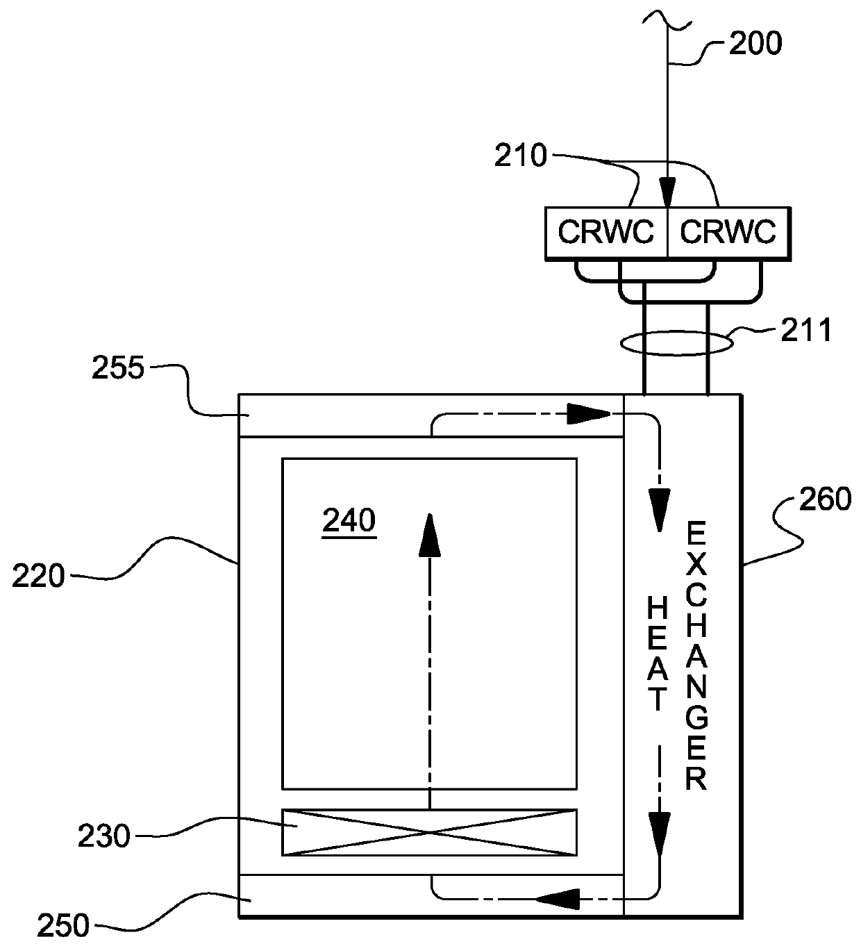 Ground-based heat sink facilitating electronic system cooling