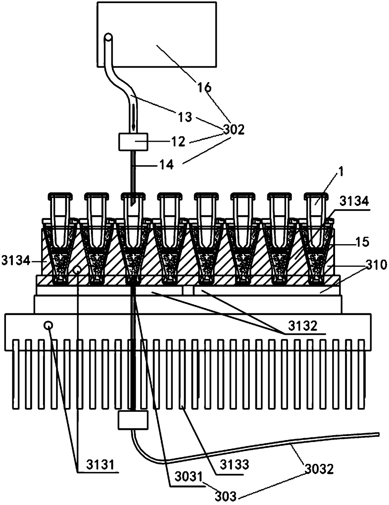 Sample crystal particle detection system and method