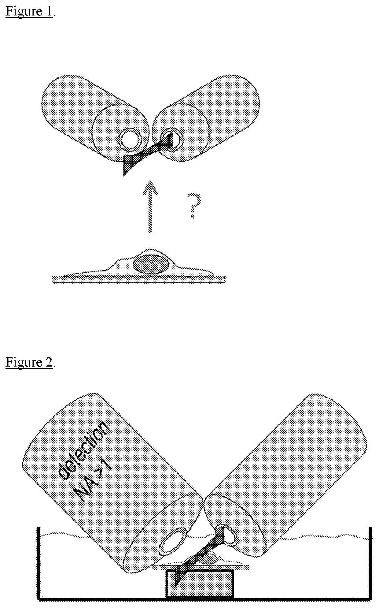 Selective plane illumination in the conventional inverted microscope geometry by side illumination