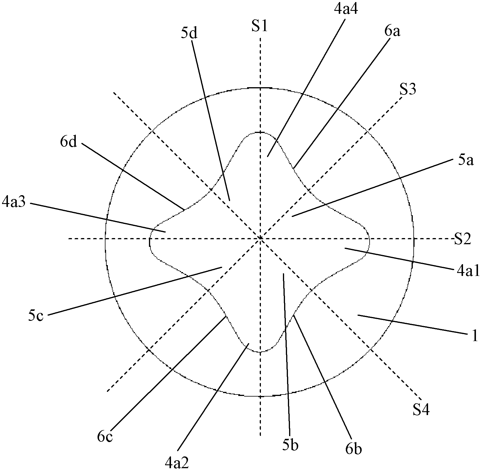 Lens for light-emitting diode (LED) lighting device and LED lighting device with lens