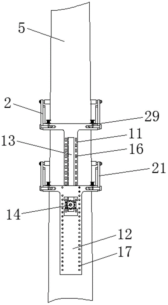 Automatic electric pole climbing operating platform