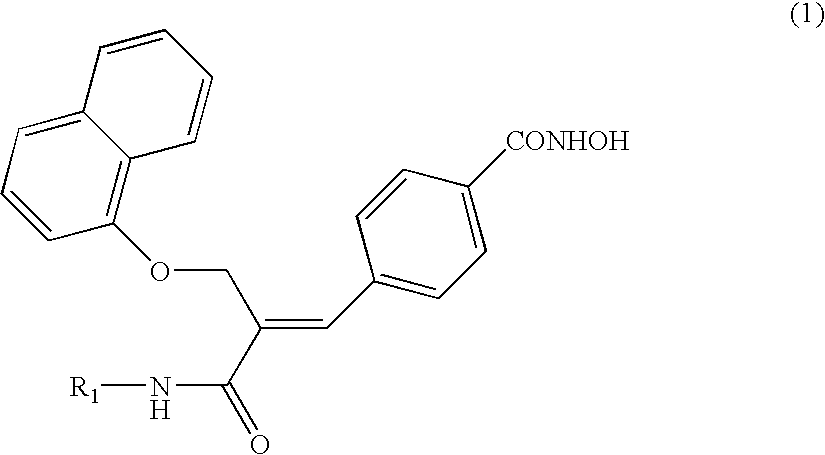 Naphthalenyloxypropenyl derivatives having inhibitory activity against histone deacetylase and pharmaceutical composition comprising the same