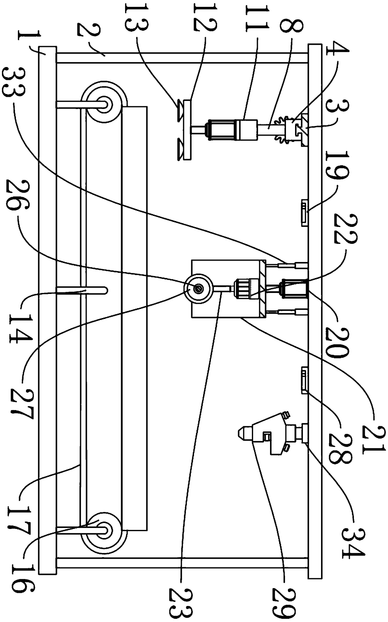 Weld joint machining equipment with movable polishing and anticorrosion paint spraying functions for steel plate welding