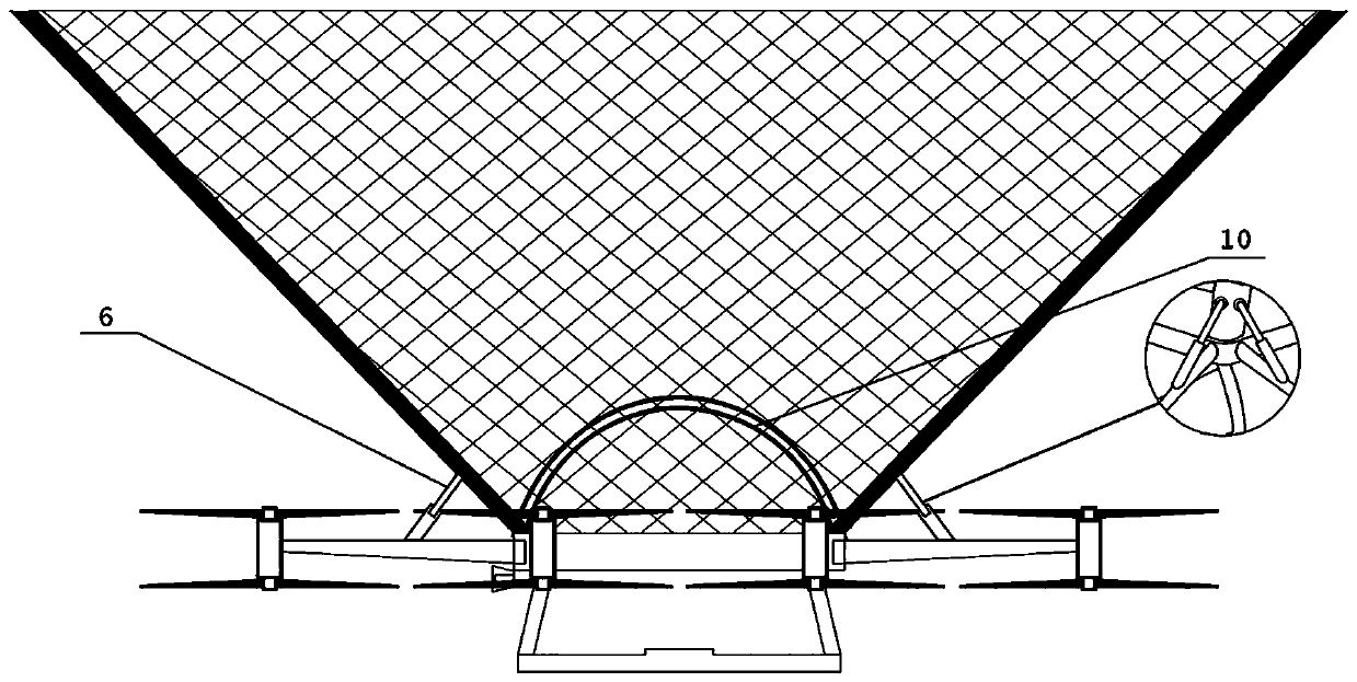 High-altitude rescue device of large-load unmanned aerial vehicle