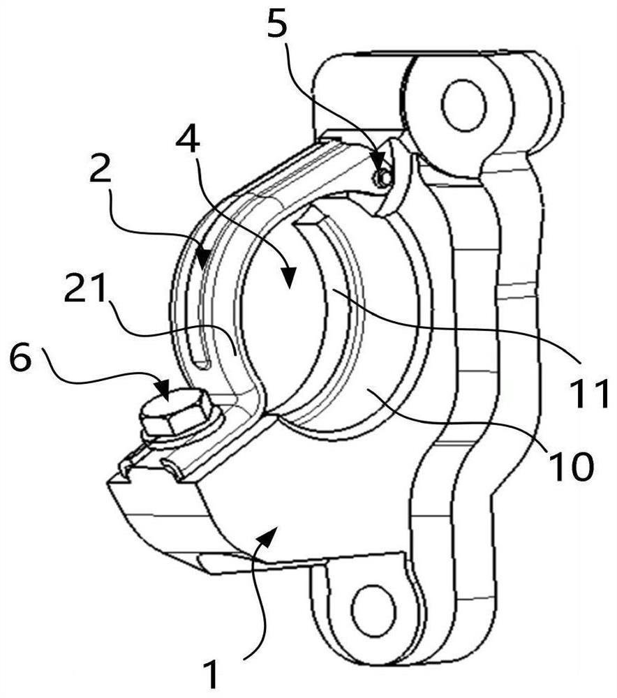 Limiting device of driving half axle bearing