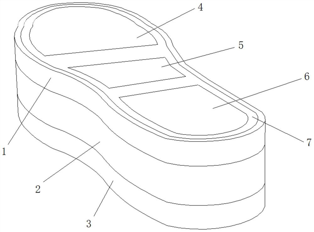 Micro-current foot massage insole and manufacturing method thereof